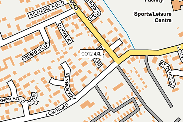 CO12 4XL map - OS OpenMap – Local (Ordnance Survey)