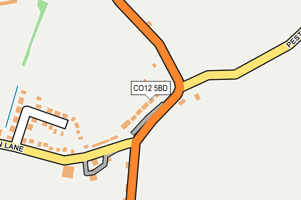 CO12 5BD map - OS OpenMap – Local (Ordnance Survey)