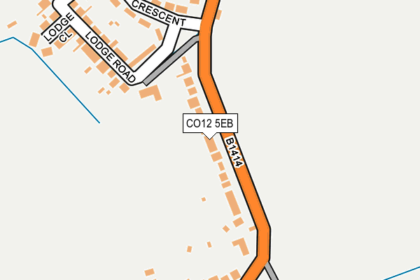 CO12 5EB map - OS OpenMap – Local (Ordnance Survey)