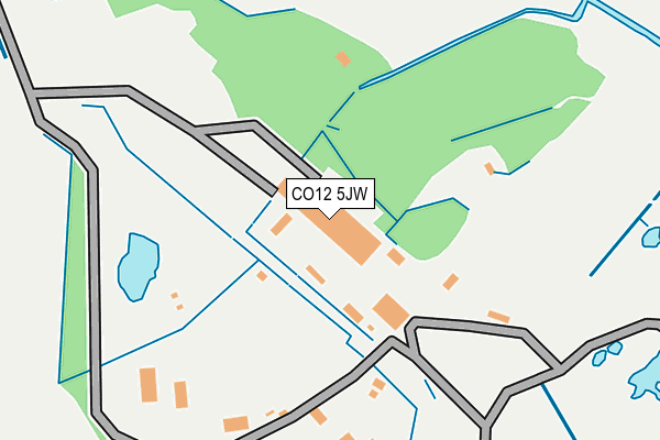 CO12 5JW map - OS OpenMap – Local (Ordnance Survey)