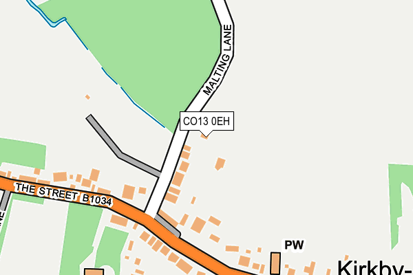 CO13 0EH map - OS OpenMap – Local (Ordnance Survey)
