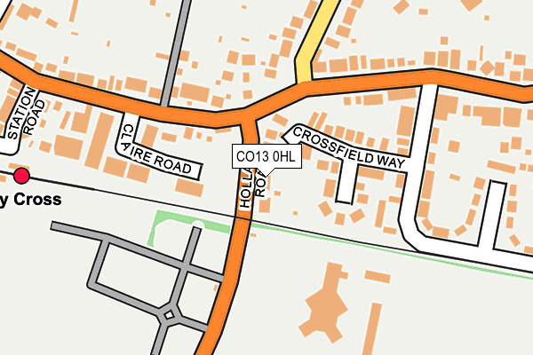 CO13 0HL map - OS OpenMap – Local (Ordnance Survey)