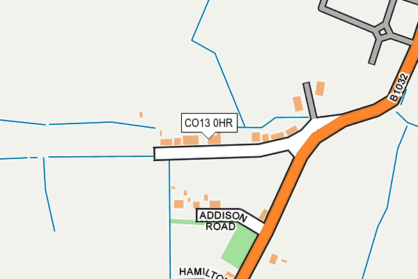 CO13 0HR map - OS OpenMap – Local (Ordnance Survey)