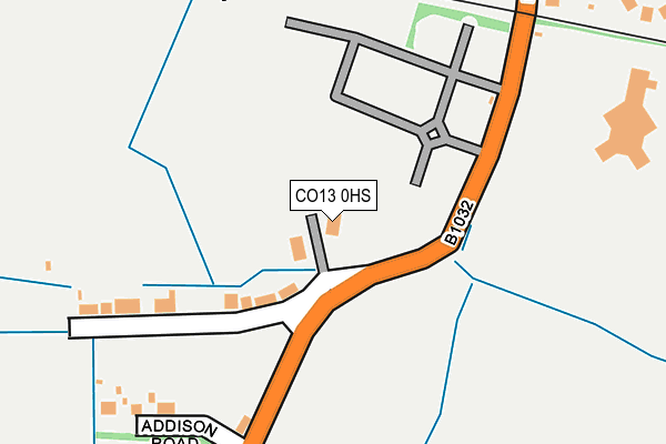 CO13 0HS map - OS OpenMap – Local (Ordnance Survey)