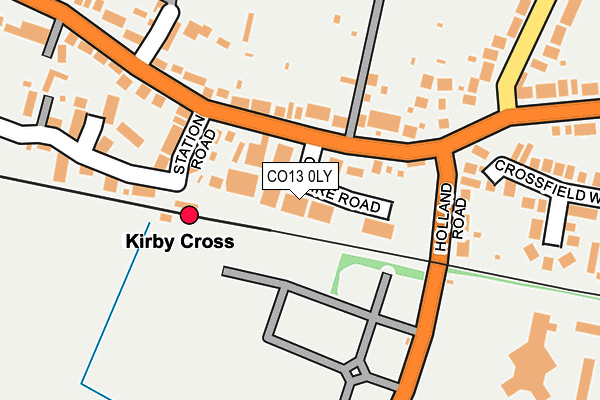 CO13 0LY map - OS OpenMap – Local (Ordnance Survey)