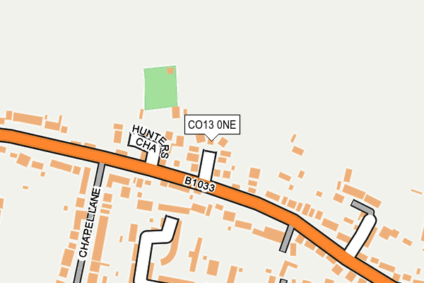 CO13 0NE map - OS OpenMap – Local (Ordnance Survey)