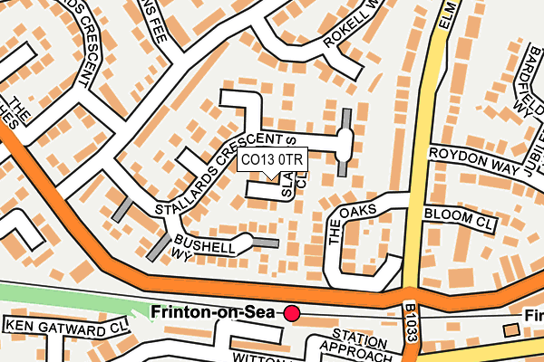 CO13 0TR map - OS OpenMap – Local (Ordnance Survey)