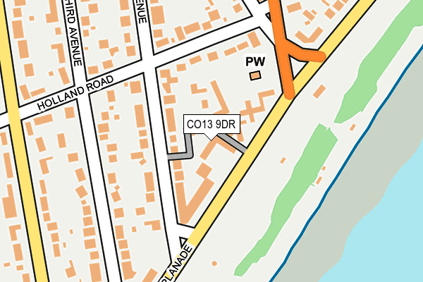 CO13 9DR map - OS OpenMap – Local (Ordnance Survey)