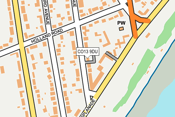 CO13 9DU map - OS OpenMap – Local (Ordnance Survey)