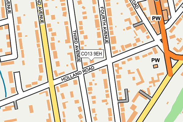 CO13 9EH map - OS OpenMap – Local (Ordnance Survey)