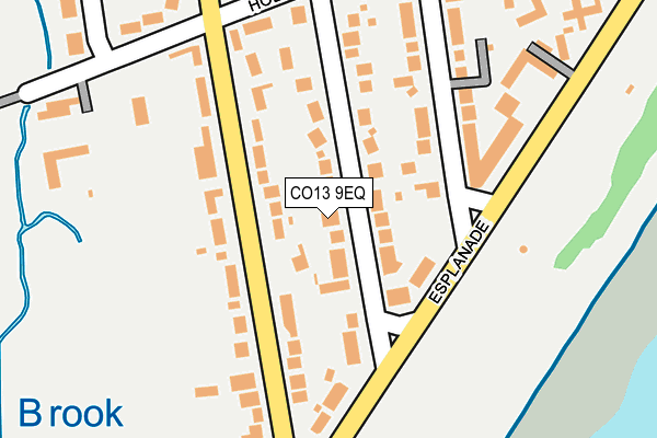 CO13 9EQ map - OS OpenMap – Local (Ordnance Survey)