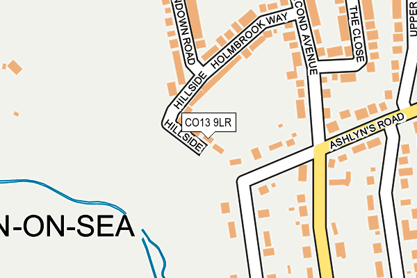 CO13 9LR map - OS OpenMap – Local (Ordnance Survey)