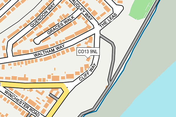CO13 9NL map - OS OpenMap – Local (Ordnance Survey)