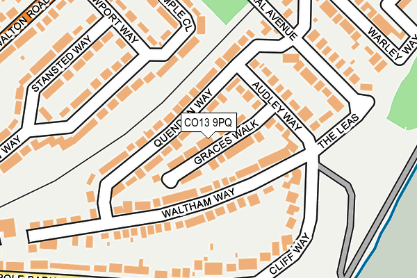 CO13 9PQ map - OS OpenMap – Local (Ordnance Survey)