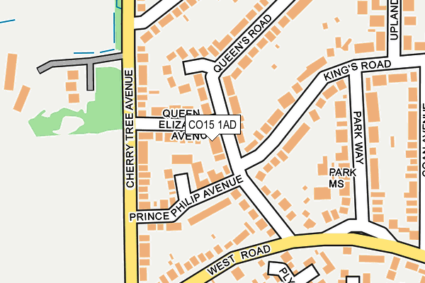 CO15 1AD map - OS OpenMap – Local (Ordnance Survey)