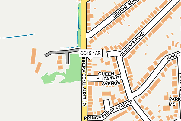 CO15 1AR map - OS OpenMap – Local (Ordnance Survey)