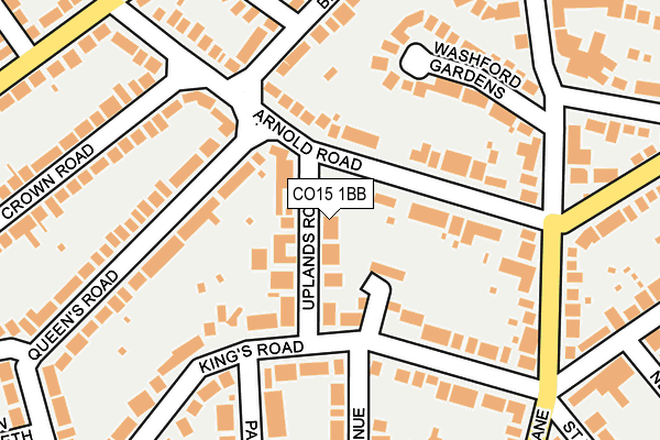 CO15 1BB map - OS OpenMap – Local (Ordnance Survey)