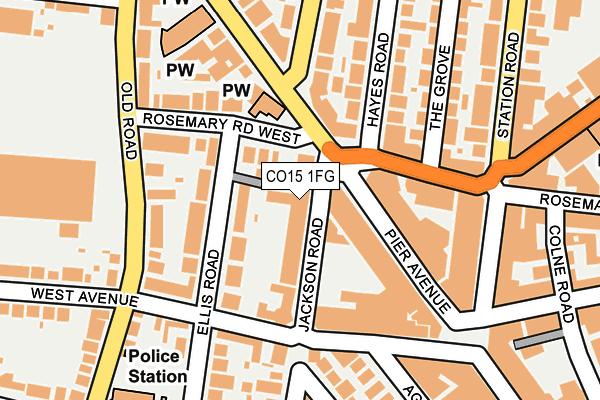CO15 1FG map - OS OpenMap – Local (Ordnance Survey)