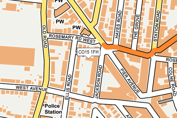 CO15 1FH map - OS OpenMap – Local (Ordnance Survey)