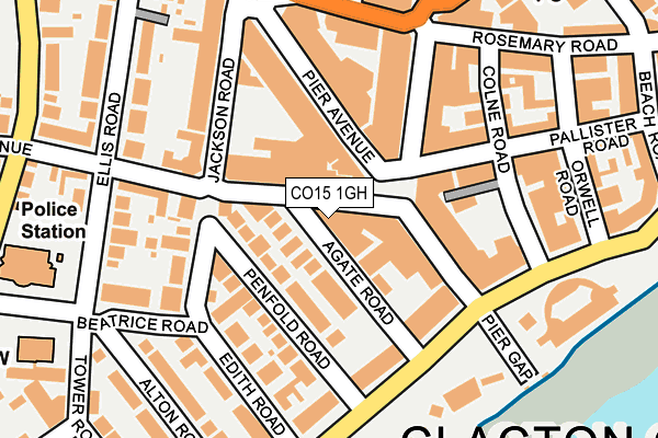 CO15 1GH map - OS OpenMap – Local (Ordnance Survey)