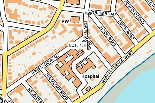 CO15 1LH map - OS OpenMap – Local (Ordnance Survey)