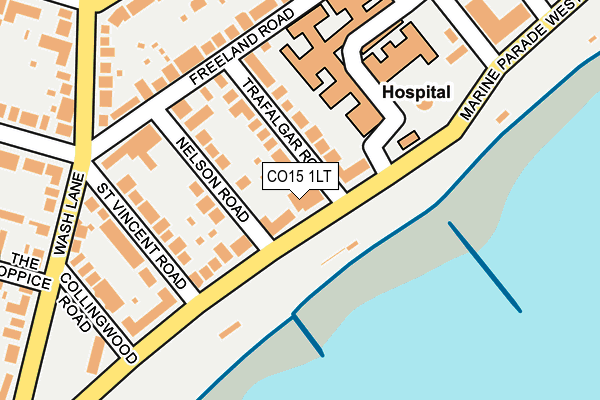 CO15 1LT map - OS OpenMap – Local (Ordnance Survey)