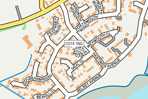 CO15 1NG map - OS OpenMap – Local (Ordnance Survey)