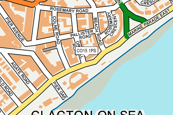 CO15 1PS map - OS OpenMap – Local (Ordnance Survey)