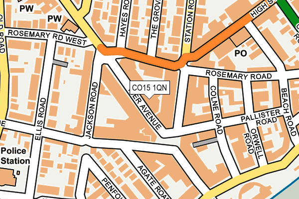 CO15 1QN map - OS OpenMap – Local (Ordnance Survey)
