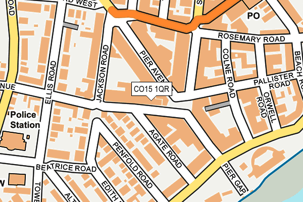 CO15 1QR map - OS OpenMap – Local (Ordnance Survey)