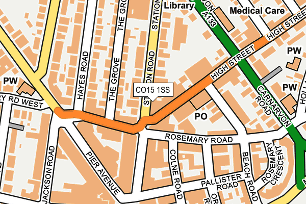 CO15 1SS map - OS OpenMap – Local (Ordnance Survey)