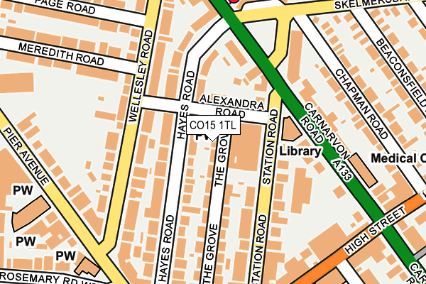 CO15 1TL map - OS OpenMap – Local (Ordnance Survey)