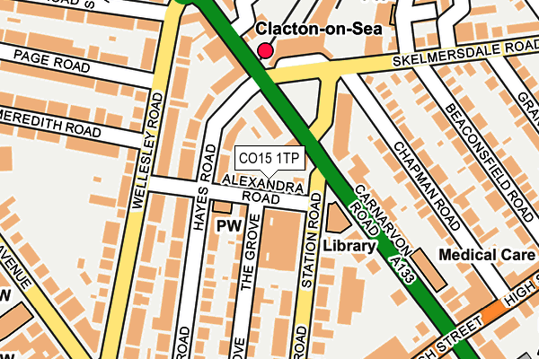 CO15 1TP map - OS OpenMap – Local (Ordnance Survey)
