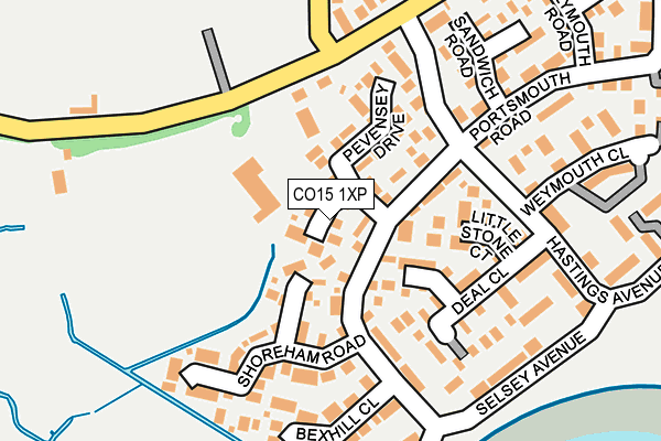 CO15 1XP map - OS OpenMap – Local (Ordnance Survey)