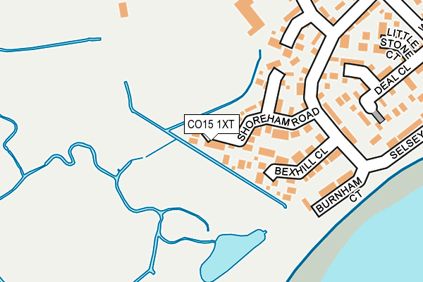 CO15 1XT map - OS OpenMap – Local (Ordnance Survey)