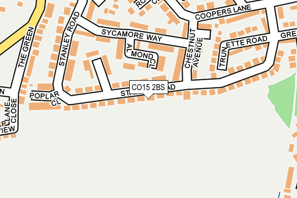 CO15 2BS map - OS OpenMap – Local (Ordnance Survey)