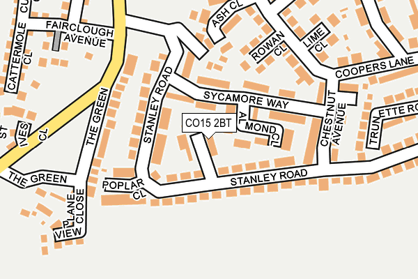 CO15 2BT map - OS OpenMap – Local (Ordnance Survey)
