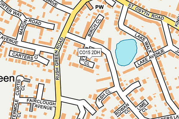 CO15 2DH map - OS OpenMap – Local (Ordnance Survey)