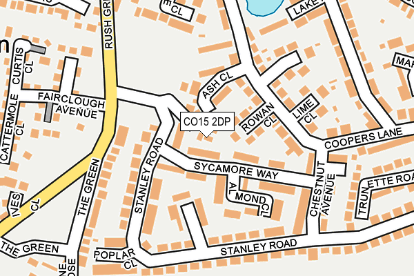 CO15 2DP map - OS OpenMap – Local (Ordnance Survey)