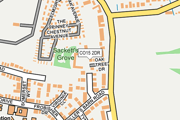 CO15 2DR map - OS OpenMap – Local (Ordnance Survey)