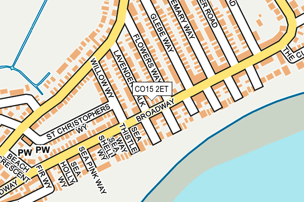 CO15 2ET map - OS OpenMap – Local (Ordnance Survey)