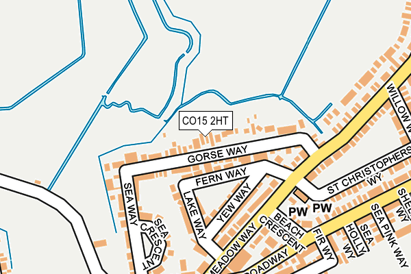 CO15 2HT map - OS OpenMap – Local (Ordnance Survey)