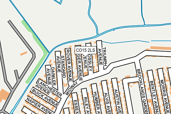 CO15 2LS map - OS OpenMap – Local (Ordnance Survey)