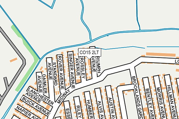 CO15 2LT map - OS OpenMap – Local (Ordnance Survey)