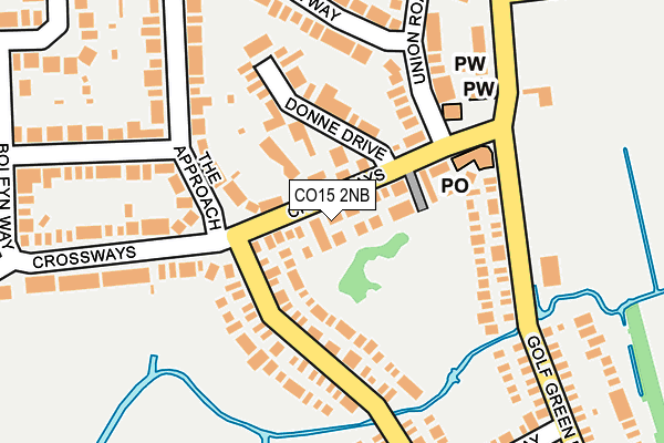CO15 2NB map - OS OpenMap – Local (Ordnance Survey)