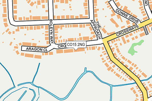 CO15 2NG map - OS OpenMap – Local (Ordnance Survey)