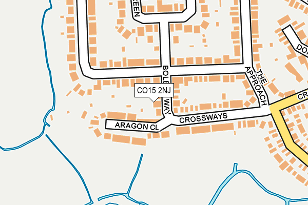 CO15 2NJ map - OS OpenMap – Local (Ordnance Survey)