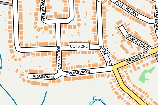 CO15 2NL map - OS OpenMap – Local (Ordnance Survey)