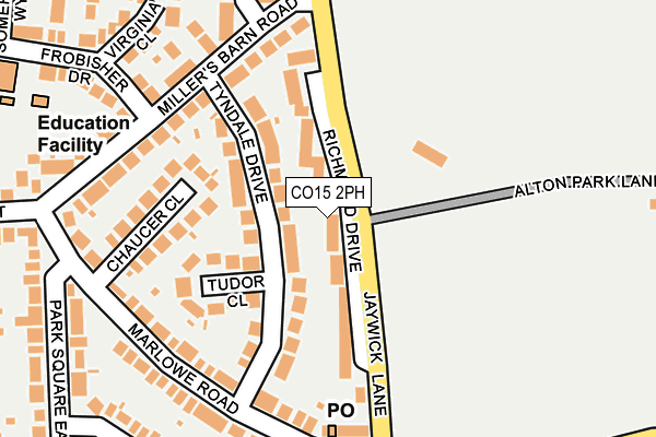 CO15 2PH map - OS OpenMap – Local (Ordnance Survey)