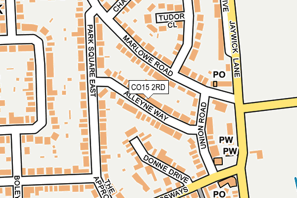 CO15 2RD map - OS OpenMap – Local (Ordnance Survey)
